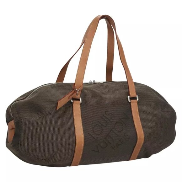 LOUIS VUITTON Damier Geant Akatan Boston Bag Tail M93064 LV Auth BA172 - Picture 2 of 15